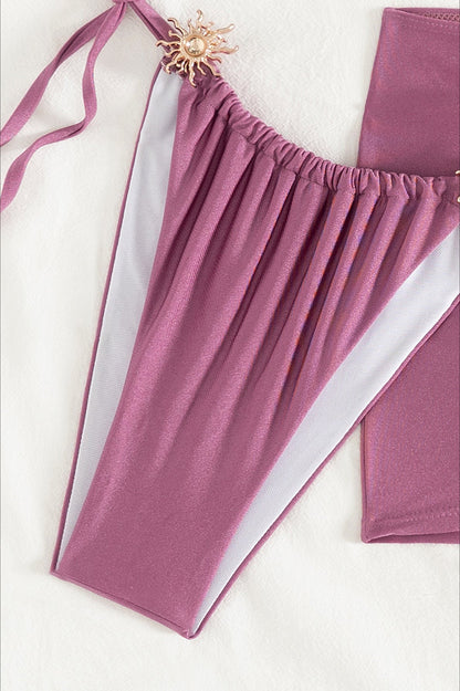 Solid 3 Piece Bikini Set