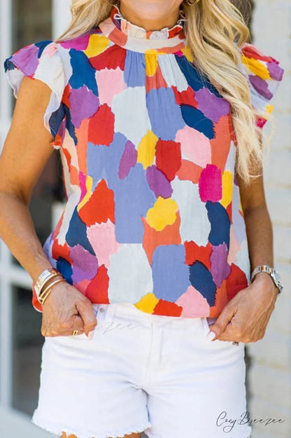Abstract Elegant Print Top M / Abstract Print #2