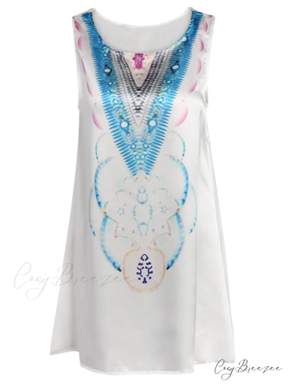Abstract Print Mini Dress
