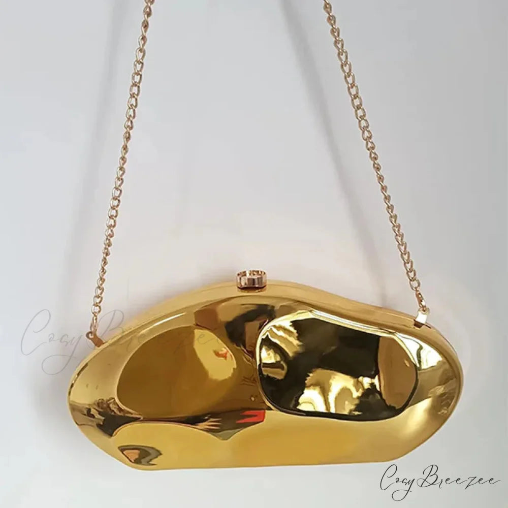 Acrylic Geometric Evening Clutch wristlet-250126