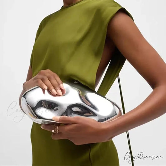 Acrylic Geometric Evening Clutch wristlet-250126
