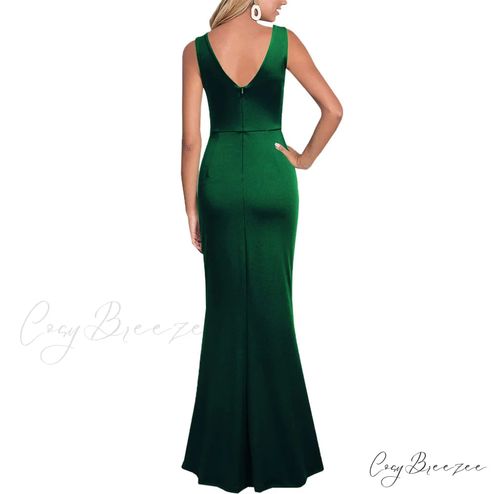 Adeline Formal Stylish Satin Dress