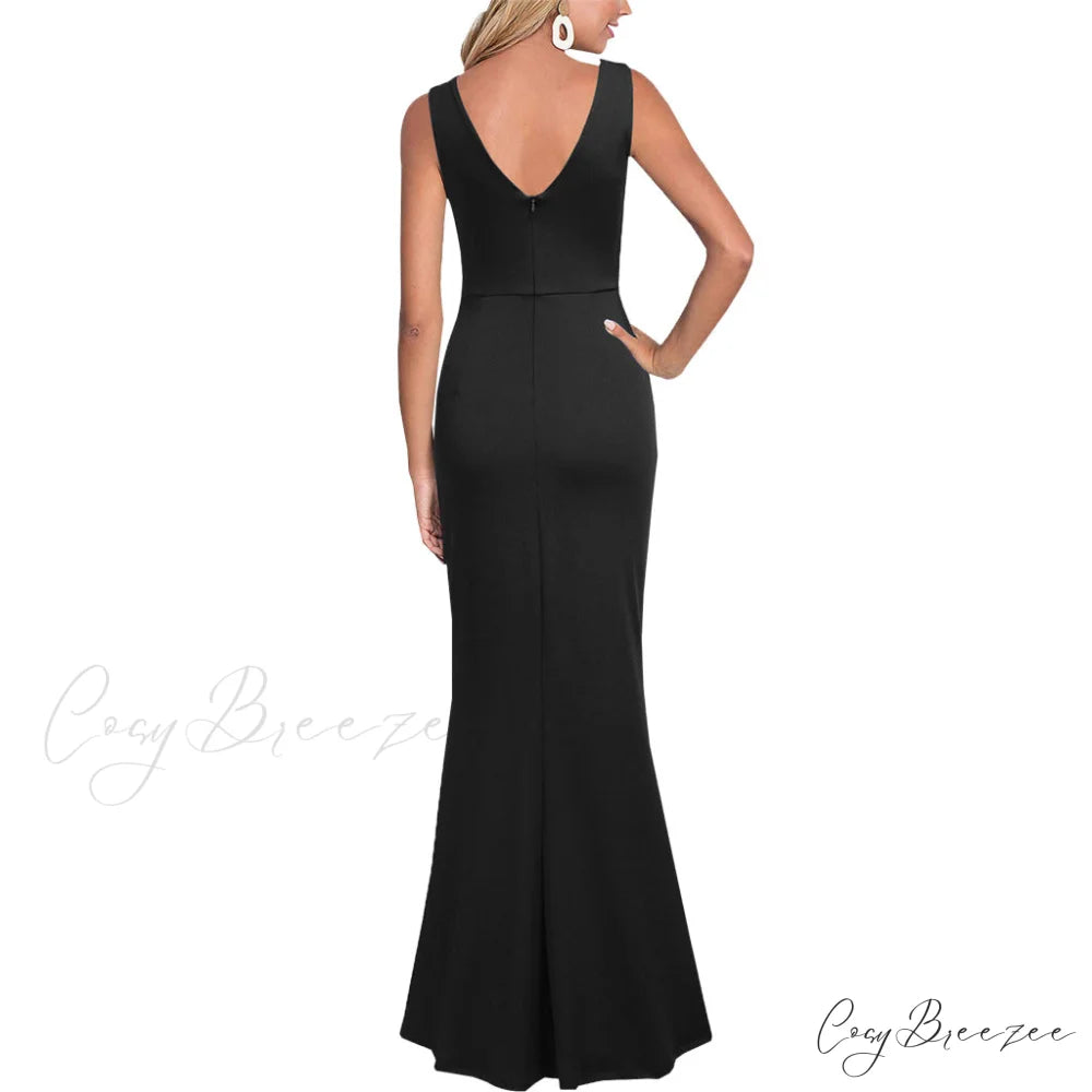 Adeline Formal Stylish Satin Dress