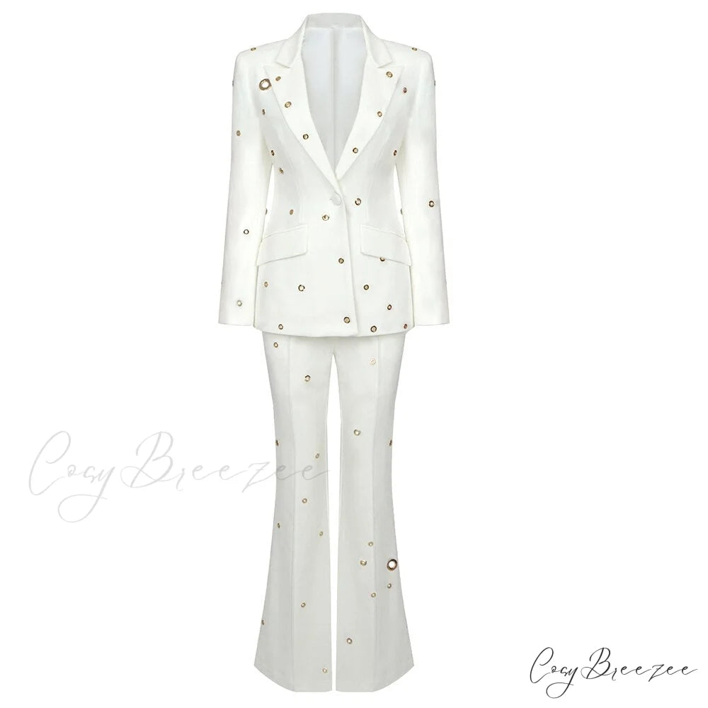 ADELINE TWO Stylish PIECE SET White / S