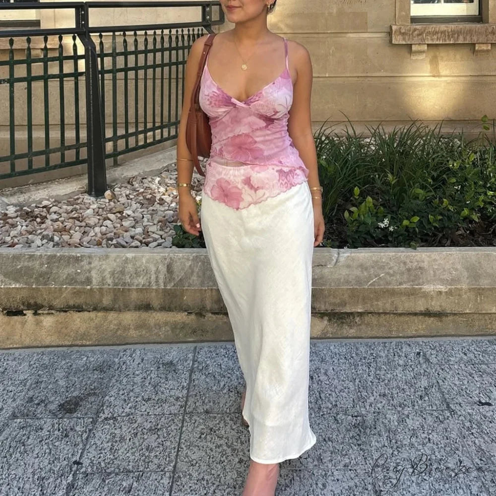 Adjustable Ruffled Backless Crop Top croptop-250223
