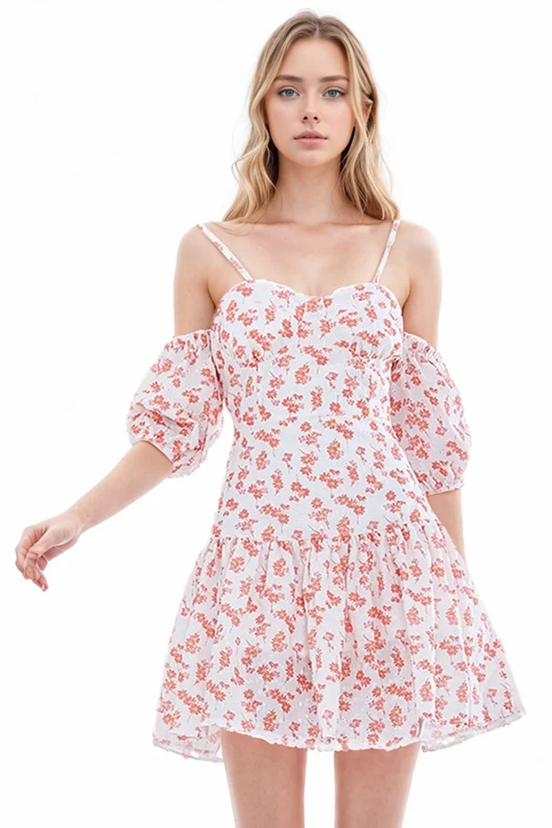 Adorable Charm Graceful Floral Mini Dress