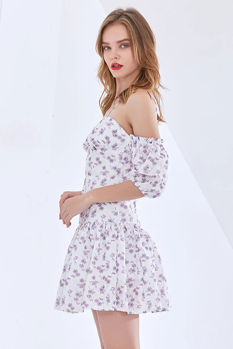 Adorable Charm Graceful Floral Mini Dress