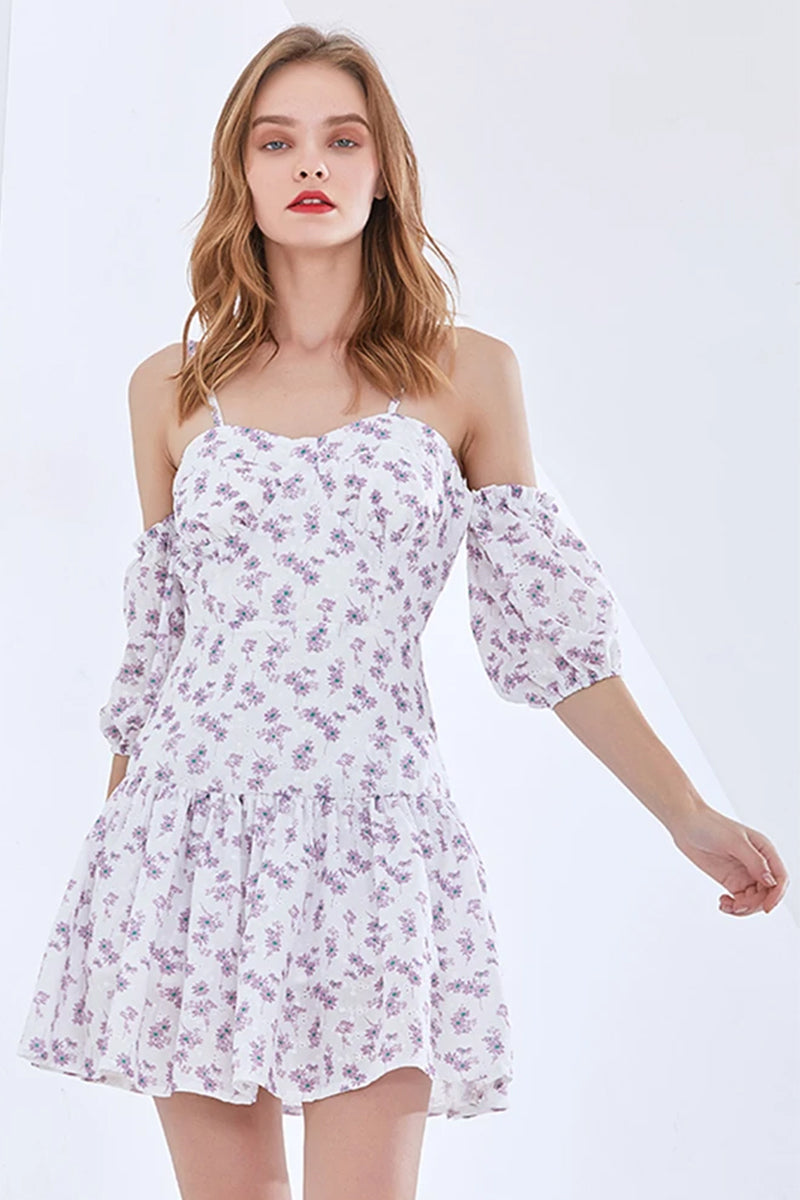 Adorable Charm Graceful Floral Mini Dress