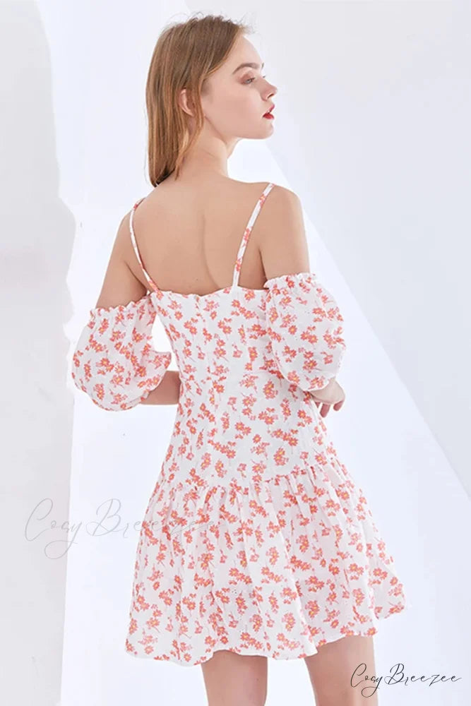 Adorable Charm Graceful Floral Mini Dress