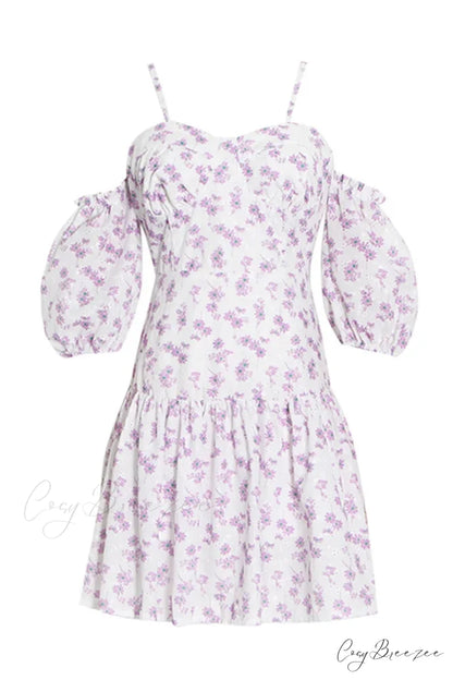 Adorable Charm Graceful Floral Mini Dress