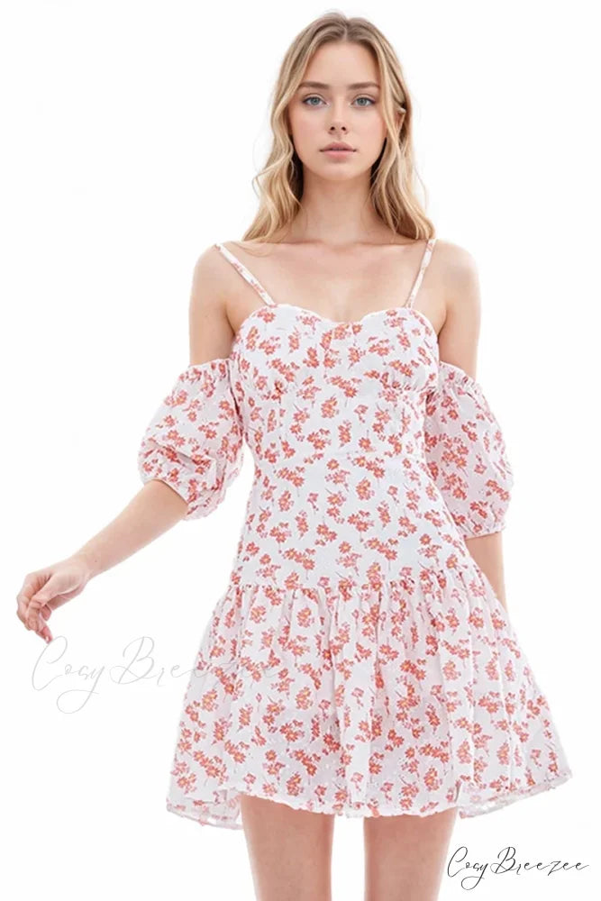 Adorable Charm Graceful Floral Mini Dress