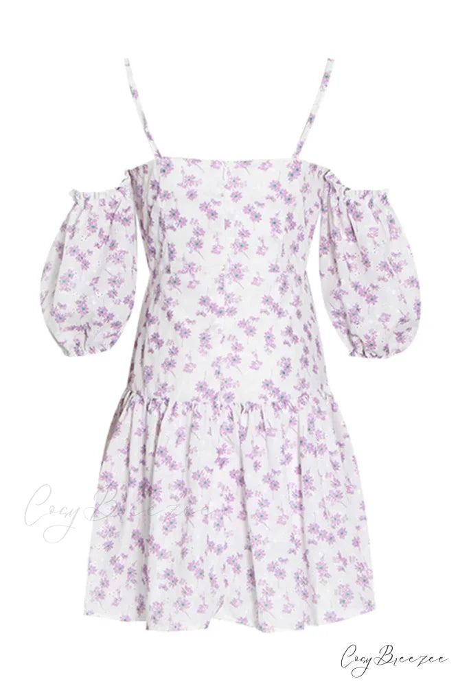 Adorable Charm Graceful Floral Mini Dress