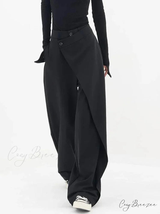 Aesthetic Y2K High Waist Halloween Pants Black / S
