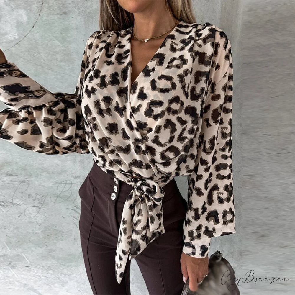 Alana Women’s Blouse Leopard / S