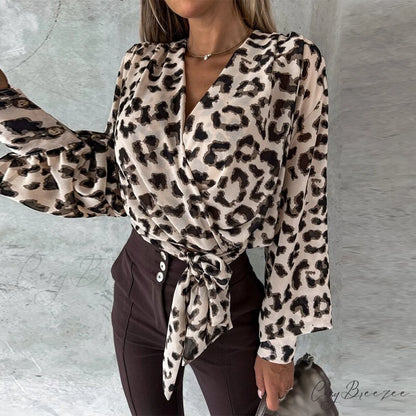 Alana Women’s Blouse Leopard / S