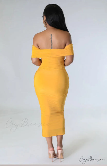 Alani Formal Off Charming The Shoulder Dress