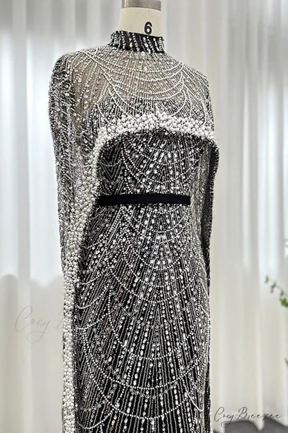 Alexandra Pearl Graceful Embellished Maxi Dress
