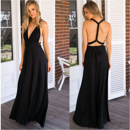 Alexandra Satin Lace Charming Back A-Line Dress Black / S