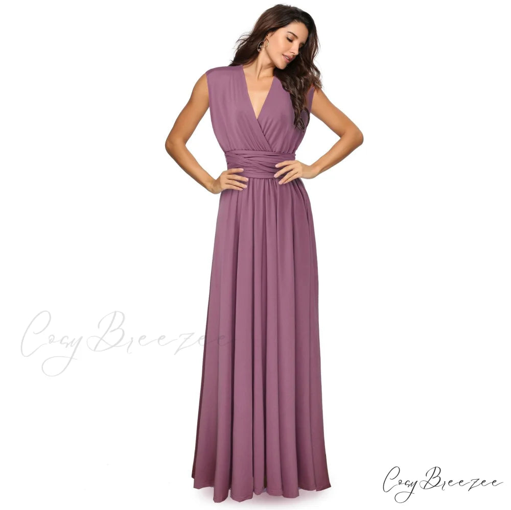 Alexandra Satin Lace Charming Back A-Line Dress Cameo / S