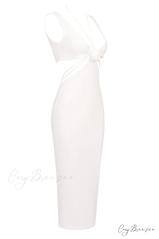 Alize Flower Stylish Embellished Maxi Dress