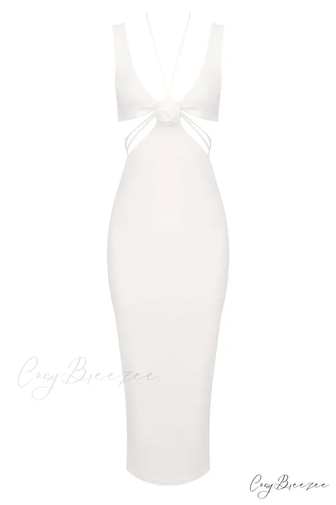 Alize Flower Stylish Embellished Maxi Dress