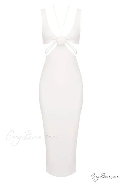 Alize Flower Stylish Embellished Maxi Dress