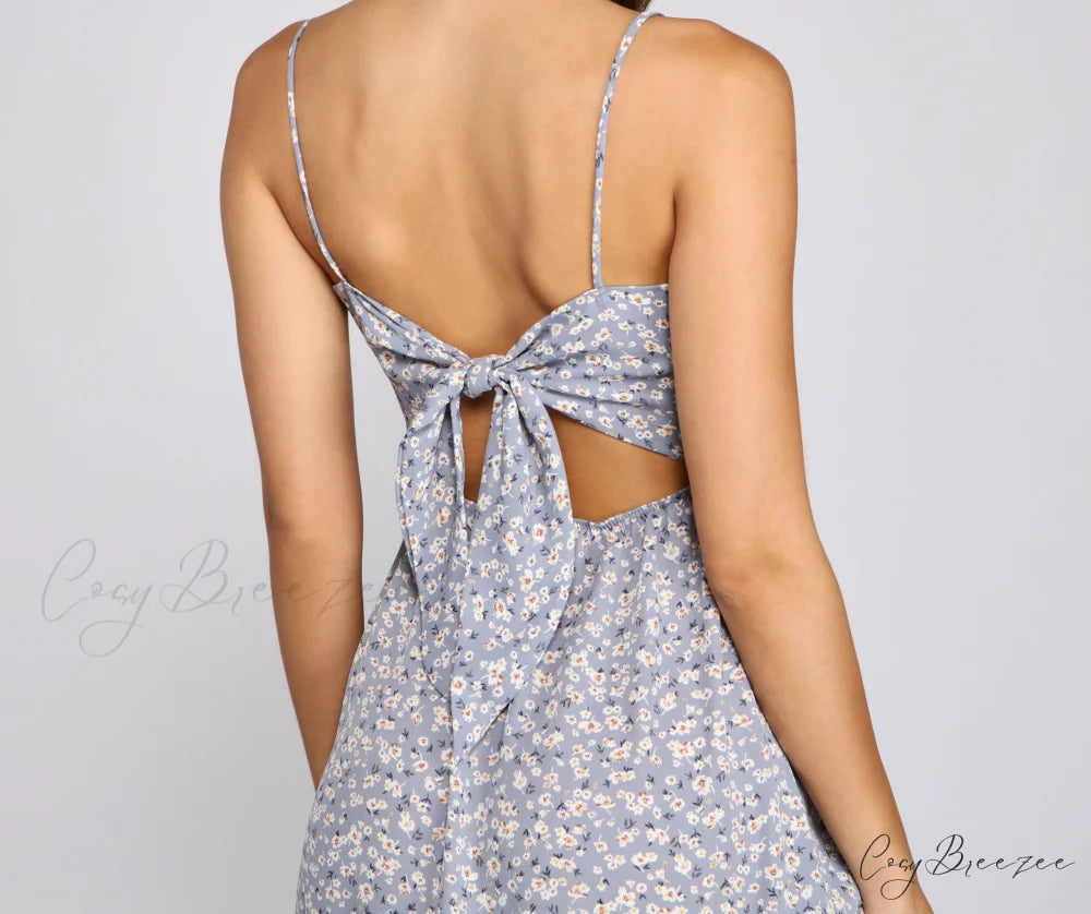 All My Love Charming Ditsy Floral Mini Dress