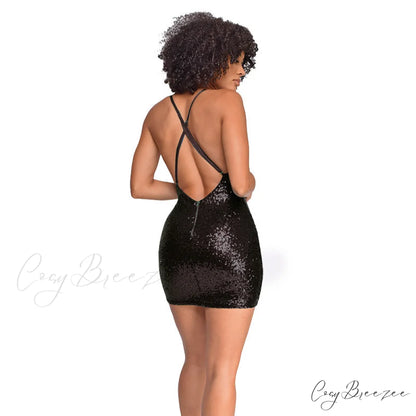 All The Drama Charming Sequin Mini Dress