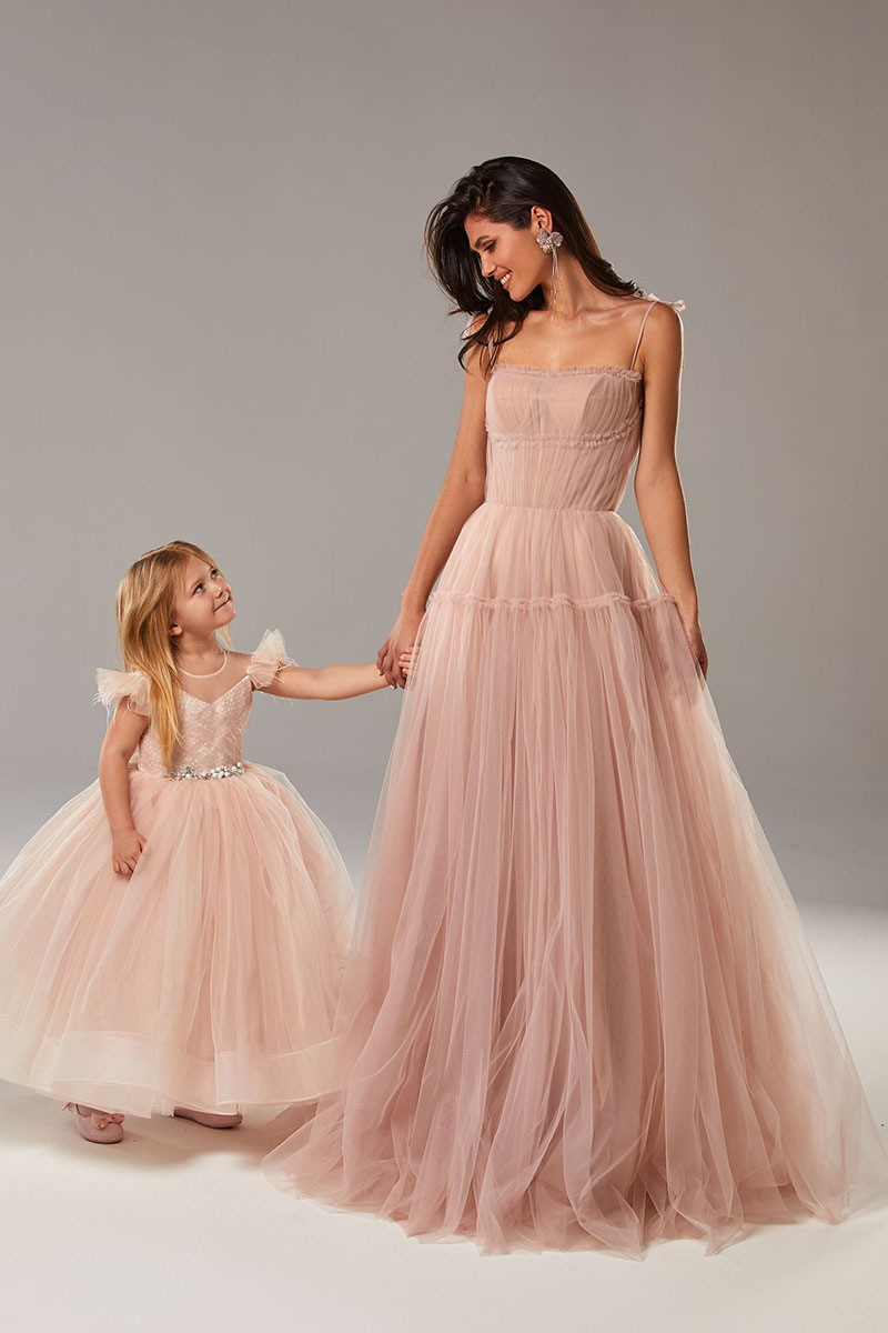 Alluring Beauty Tie-Strap Trendy Tulle Maxi Dress