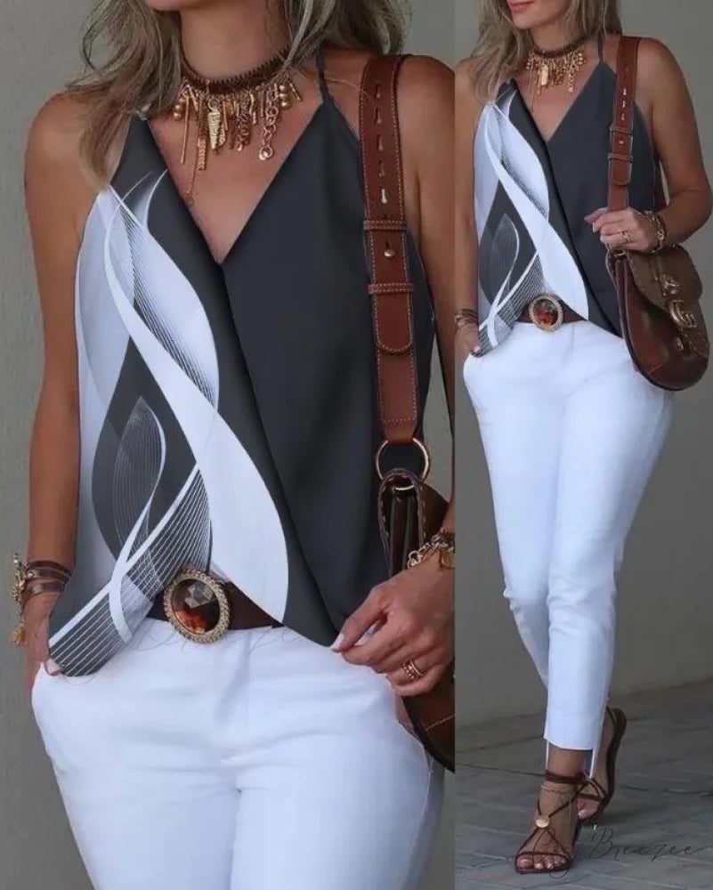 ALSU Women’s Top Input: BLACK JEANS Output: Black Denim Jeans Input: BLUE DRESS Output: Blue Midi Dress Input: WHITE