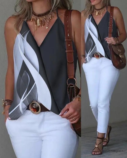 ALSU Women’s Top Input: BLACK JEANS Output: Black Denim Jeans Input: BLUE DRESS Output: Blue Midi Dress Input: WHITE