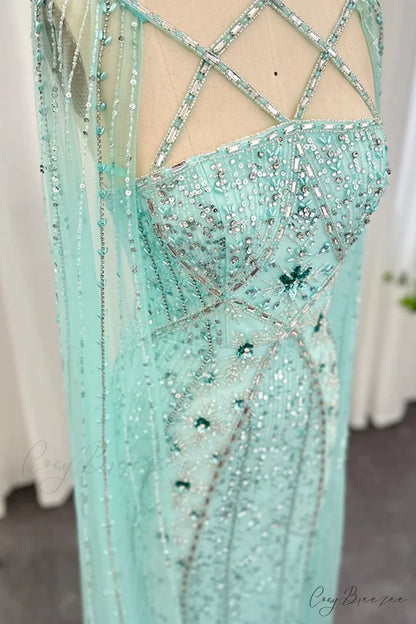 Alyce Beaded Graceful Maxi Dress