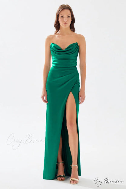 Alyce Satin Stylish Prom Dress