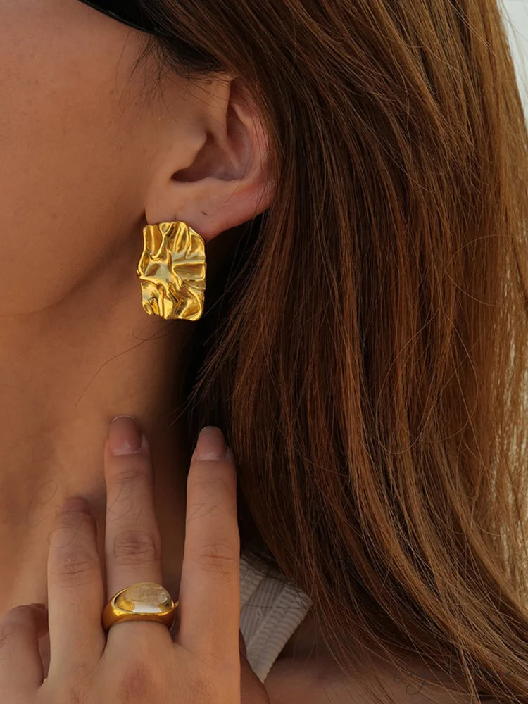 Amalfi Charming Coast Earrings Golden / One Size