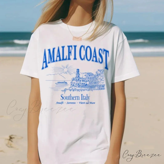 Amalfi Coast Classic Italy T-shirt WHITE / S t-shirt-250223