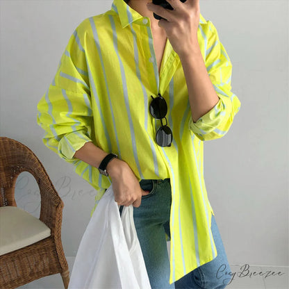 AMALFI Elegant SHIRT Striped / M