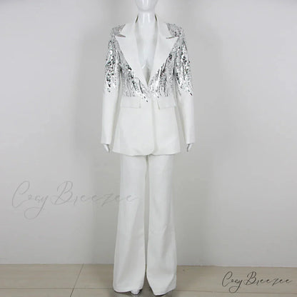 AMALZ TWO Stylish PIECE SET White / S