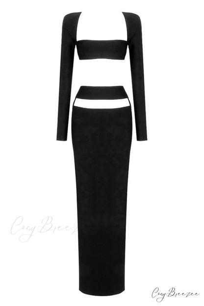 Amara Elegant Cutout Set XS / Black