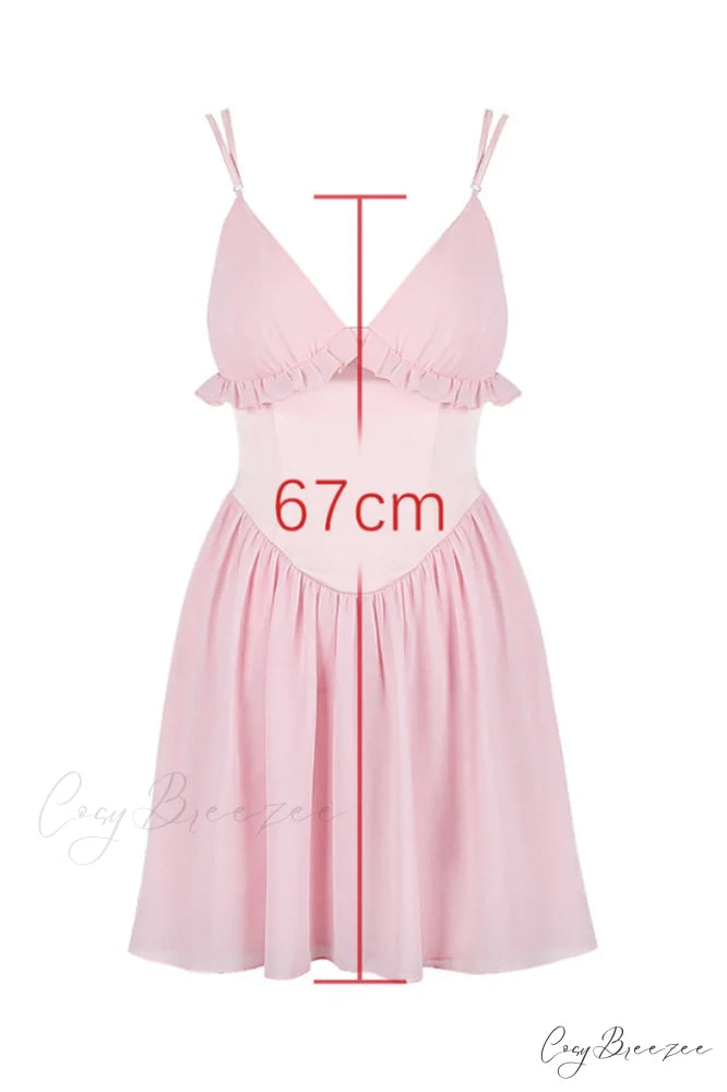 Amaris Ballet Stylish Pink Mini Dress