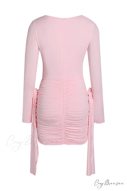 Amelia Blush Stylish Mini Dress
