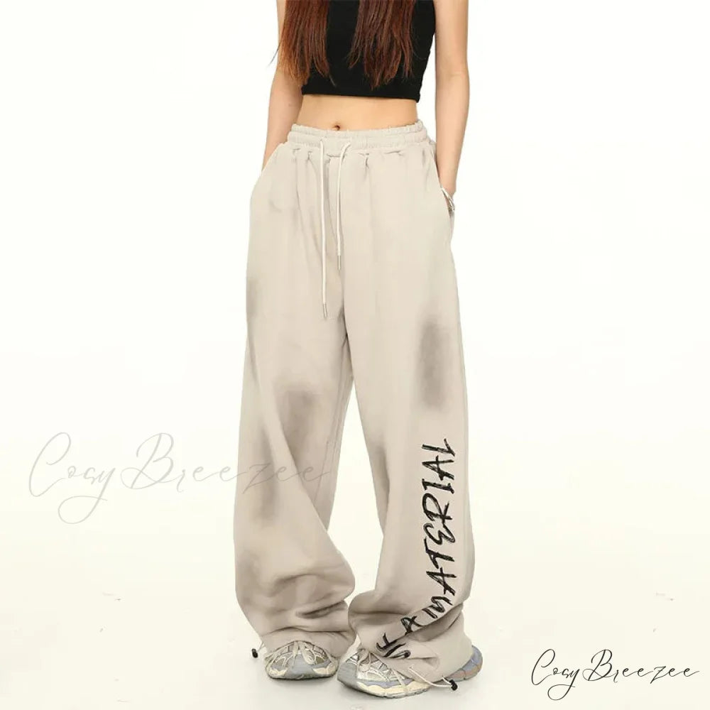 American Graffiti High Waist Pants APRICOT / L pants-241228