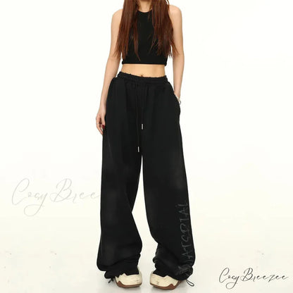 American Graffiti High Waist Pants Black / L pants-241228