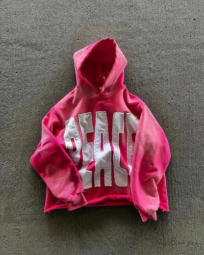 American Street Trend Alphabet Hoodie hoodies-241228
