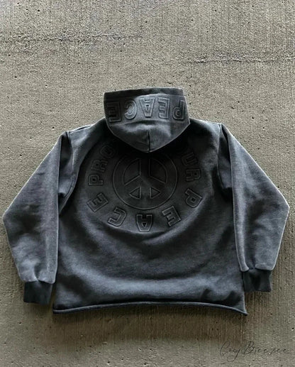 American Street Trend Alphabet Hoodie hoodies-241228