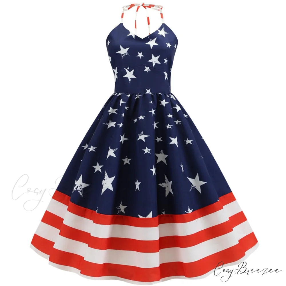 American Sun Dress - Summer Casual 4th of July Outfit