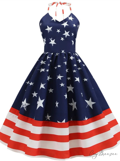 American Sun Dress - Summer Casual 4th of July Outfit