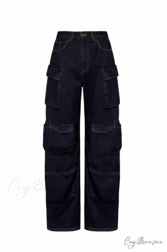 Amiri Wide-Leg Stylish Work Jeans S / Black
