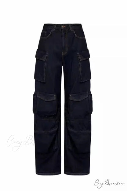Amiri Wide-Leg Stylish Work Jeans S / Black