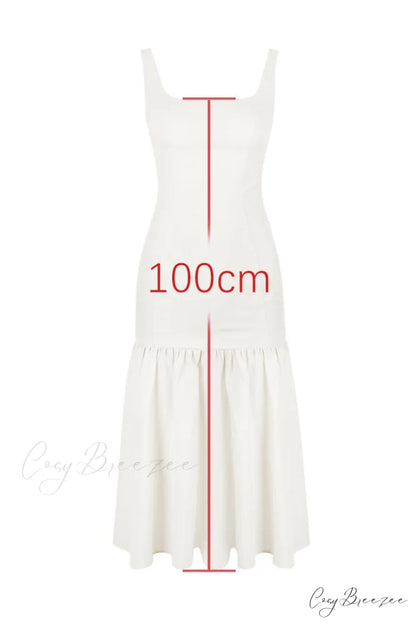Amore Dropped Stylish Waist Midi Dress