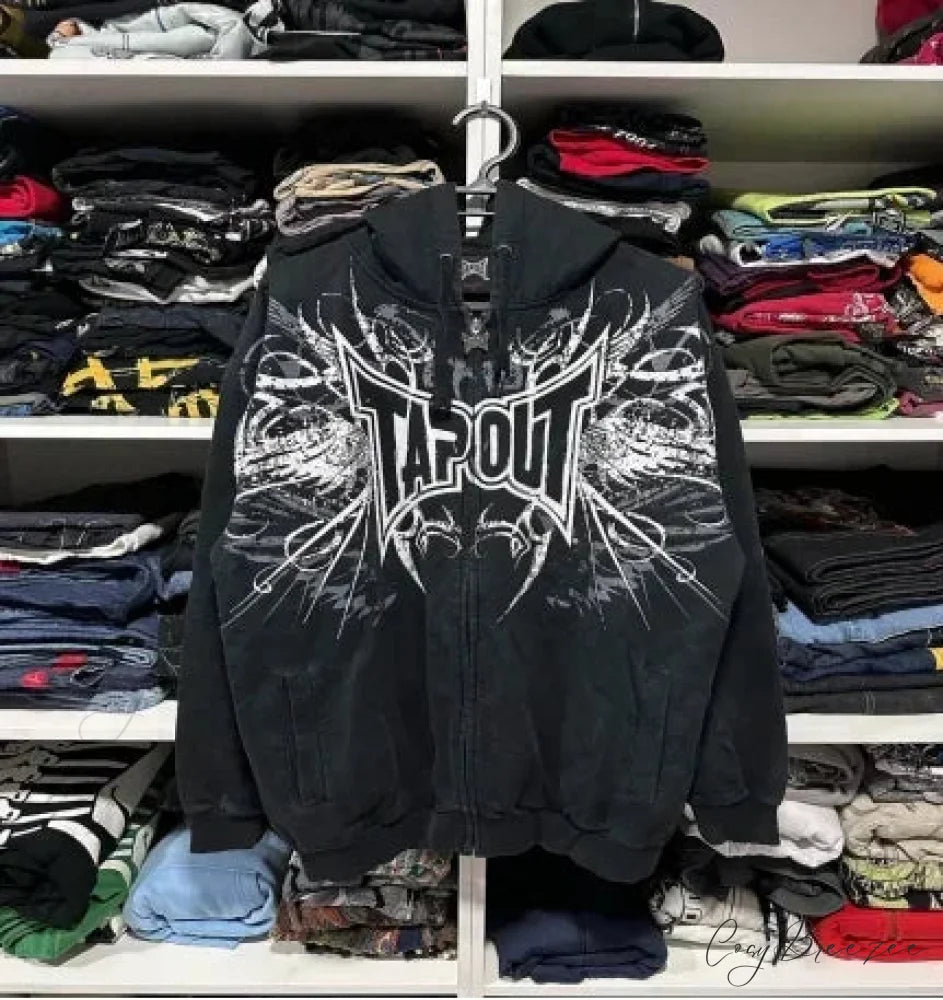 Angel Wing Functional Pleat Hoodie black 3 / S hoodies-241228